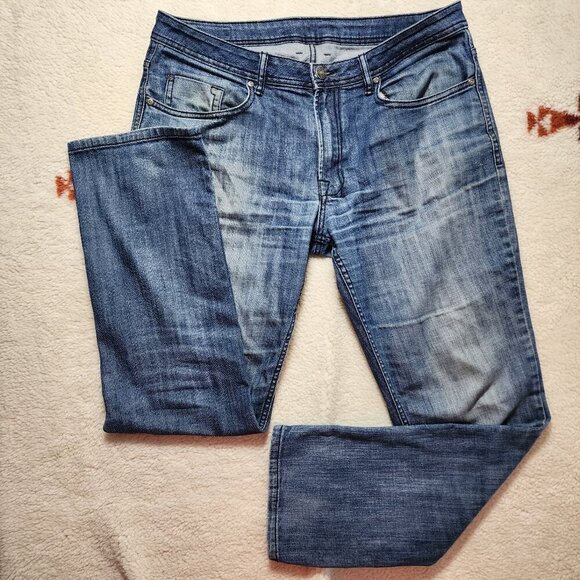Buffalo David Bitton Other - Buffalo David Bitton Jeans 34x32 (36x32) Straight Stretch Blue Denim Medium Wash